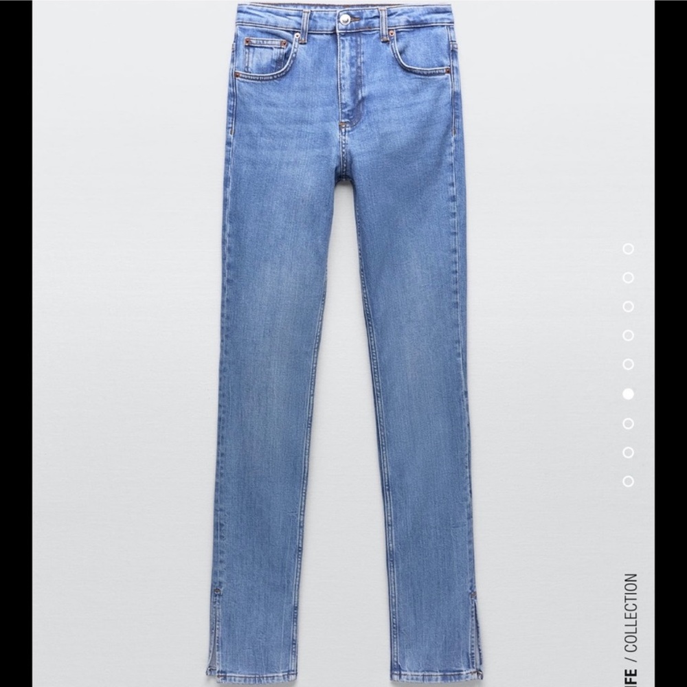 Zara skinny split hem jeans size 30(10 us)